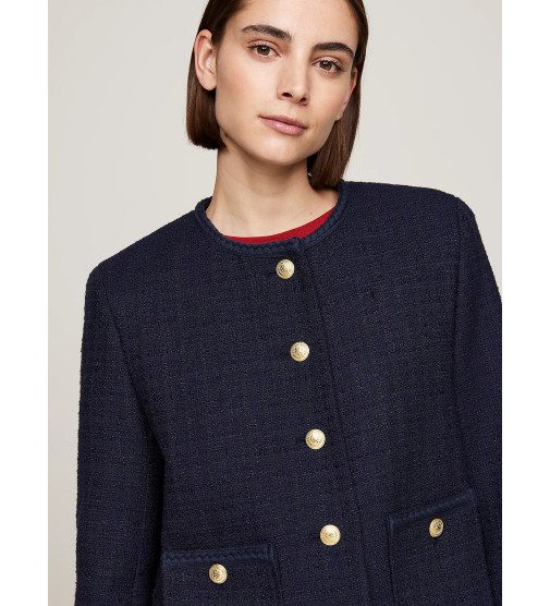 TOMMY HILFIGER Mix crew neck jacket